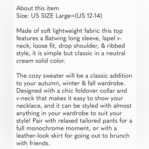 Sweater / V Neck Collared Batwing Knit Sweater - Picture 7 of 8